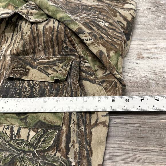 Vintage 90s Classics Ranger Realtree Camouflage Mens‎ L Hunting Camo Jacket USA - Picture 5 of 8